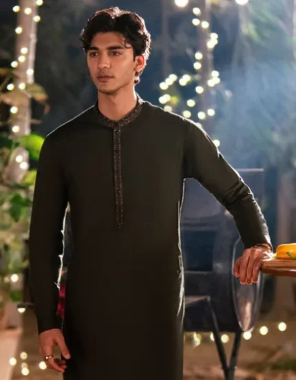 NAVY BLUE BLENDED FORMAL KAMEEZ SHALWAR