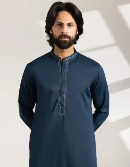 TEAL BLENDED FORMAL KAMEEZ SHALWAR