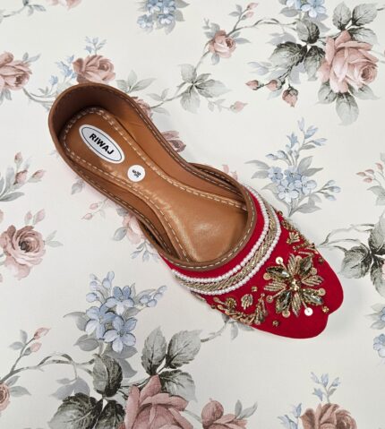 Red Ladies Khussa Design-2