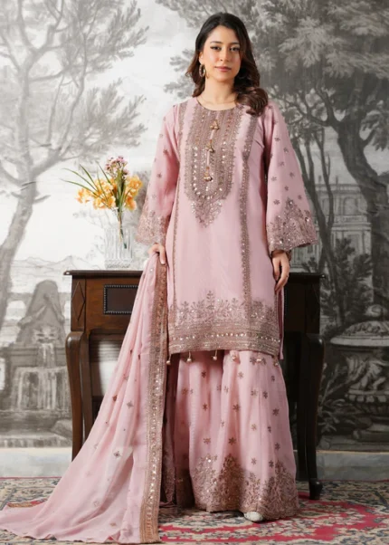 Embroidered Chiffon 3pc suit