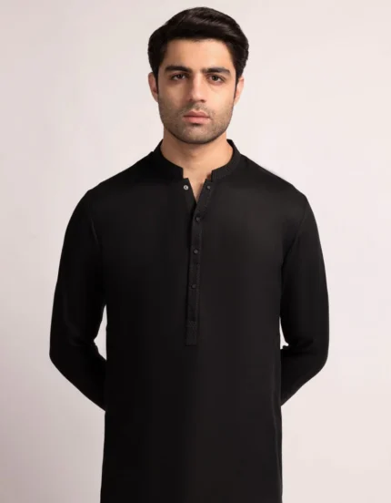 Black semi-formal kameez shalwar
