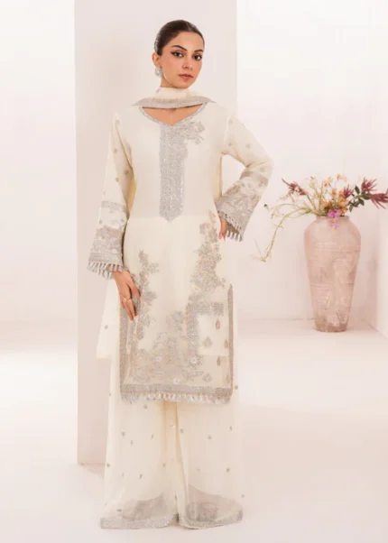 Embroidered Chiffon 3pc suit