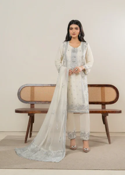 Embroidered Chiffon 3pc suit