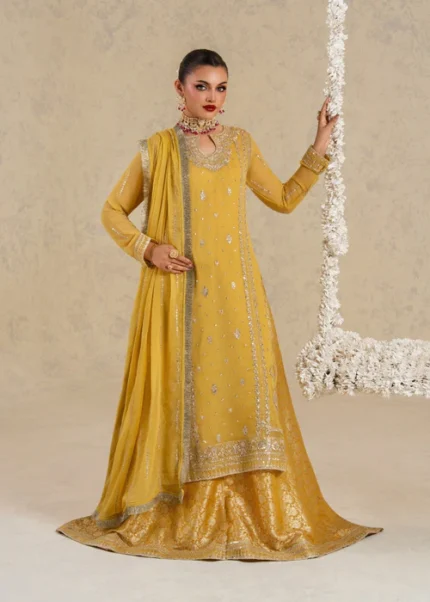 Embroidered Chiffon 3pc suit