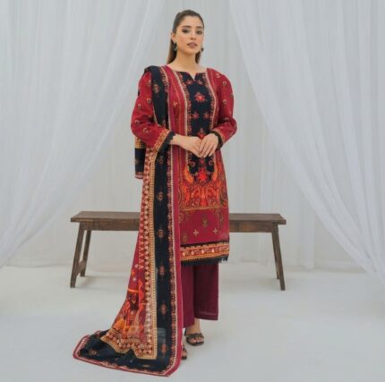 Khaddar Printed Suit 3-Piece