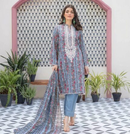 Khaddar Printed Suit 3-Piece