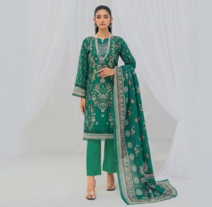 Khaddar Printed Suit 3-Piece
